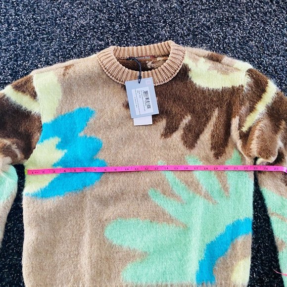 Andersson Bell BNWT Flower Intarsia Crew Neck Chunky Sweater Size Large RRP $500 - Picture 7 of 11